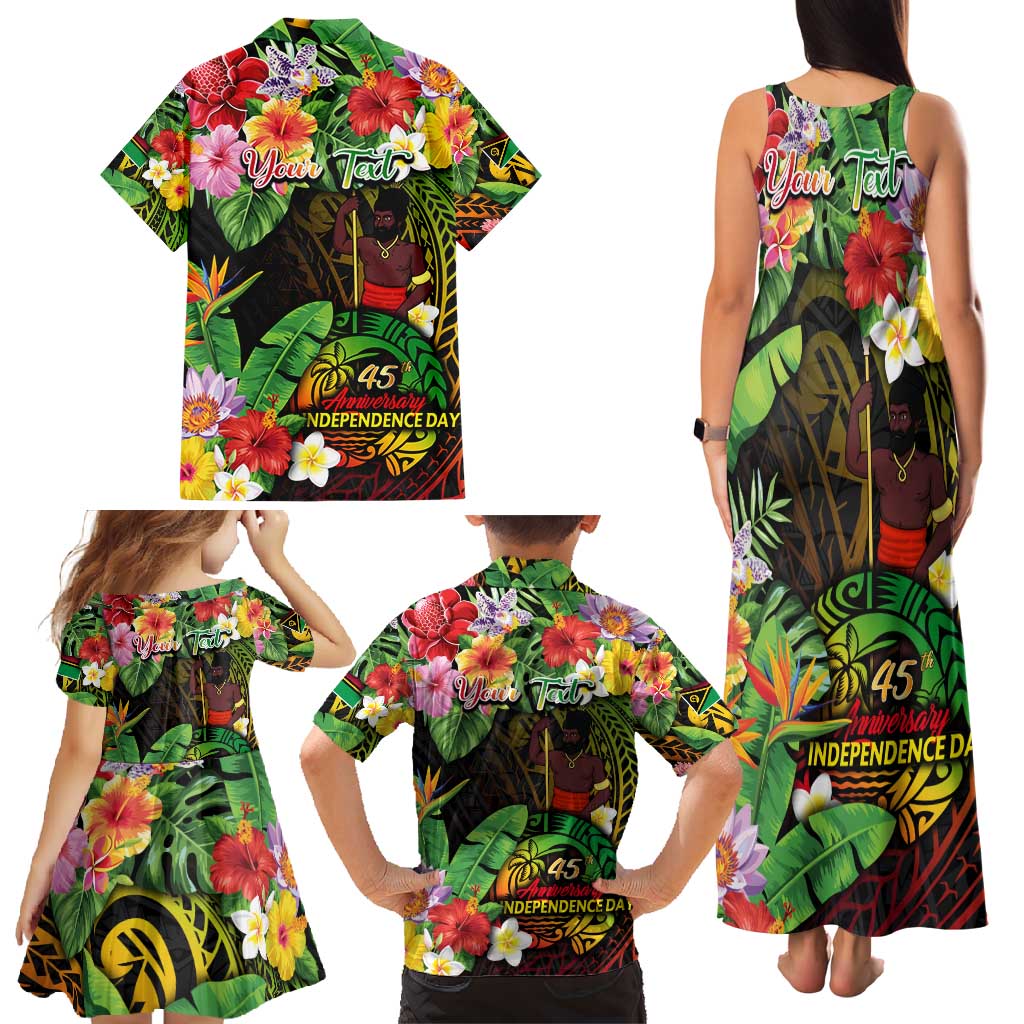 45th Anniversary of Freedom Vanuatu Family Matching Tank Maxi Dress and Hawaiian Shirt Island Pride Cultural Power Pacific Unity DT02 - Polynesian Pride