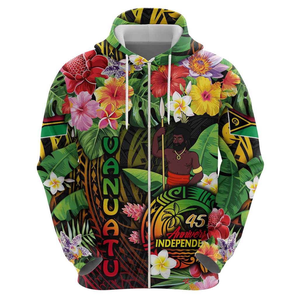 45th Anniversary of Freedom Vanuatu Hoodie Island Pride Cultural Power Pacific Unity