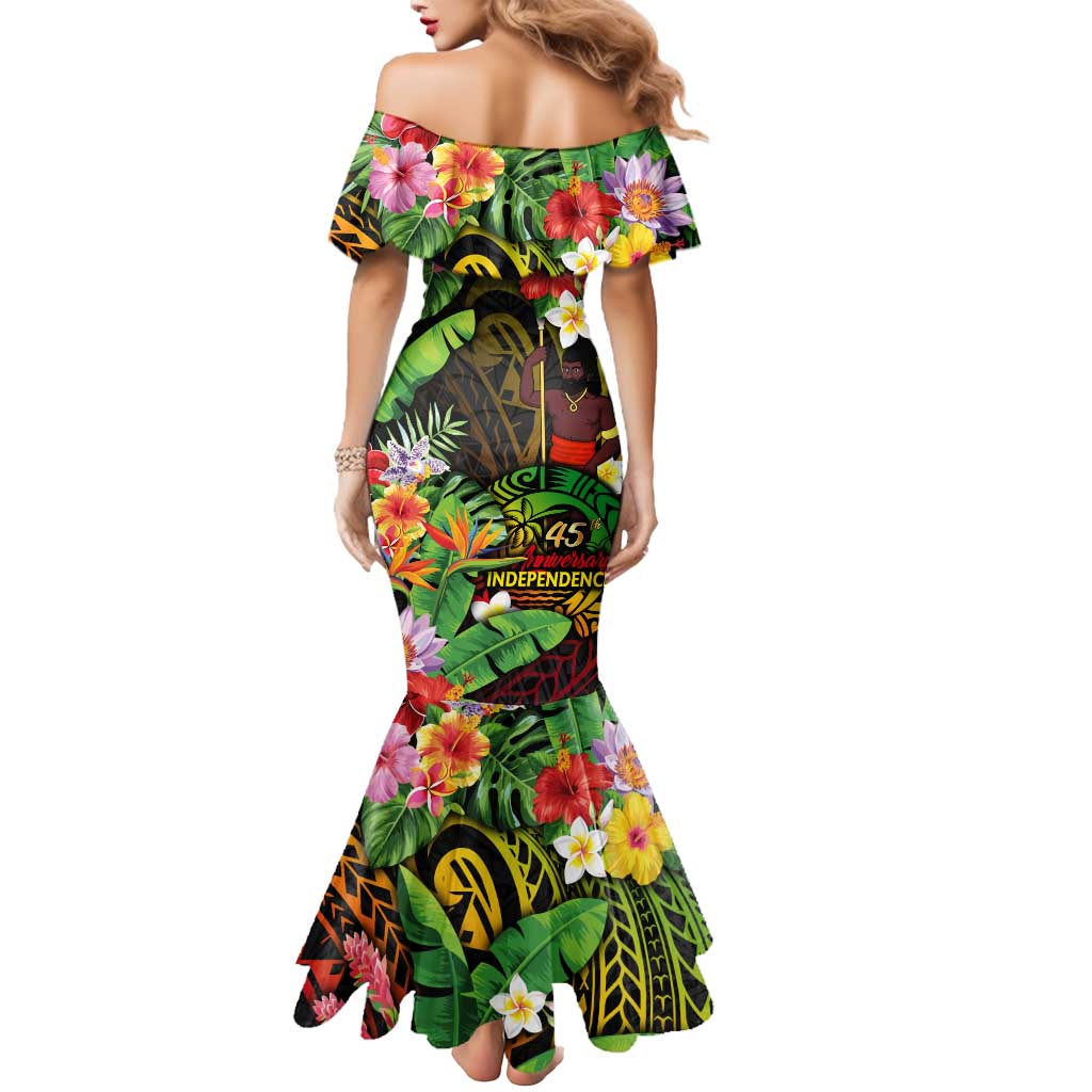45th Anniversary of Freedom Vanuatu Mermaid Dress Island Pride Cultural Power Pacific Unity