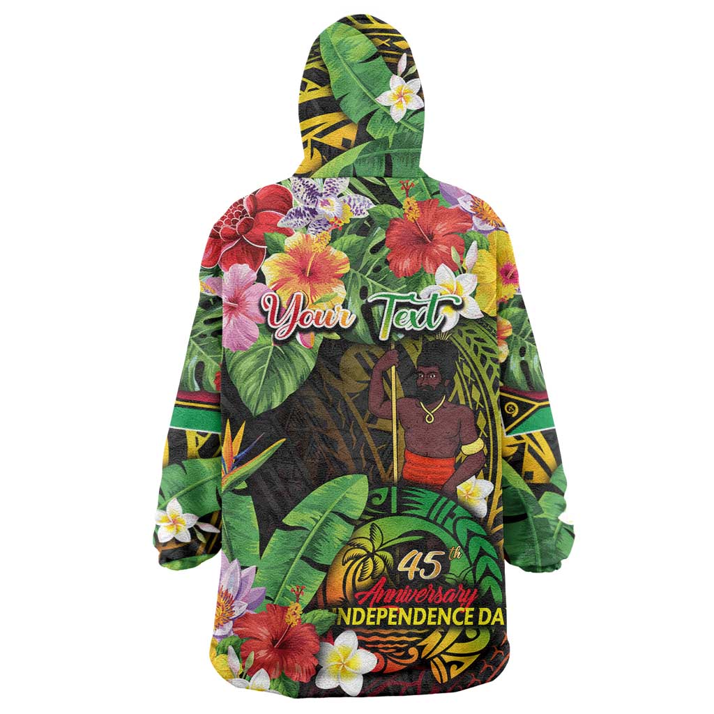 45th Anniversary of Freedom Vanuatu Wearable Blanket Hoodie Island Pride Cultural Power Pacific Unity DT02 - Polynesian Pride