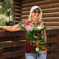 45th Anniversary of Freedom Vanuatu Women Polo Shirt Island Pride Cultural Power Pacific Unity DT02 - Polynesian Pride