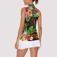 45th Anniversary of Freedom Vanuatu Women Sleeveless Polo Shirt Island Pride Cultural Power Pacific Unity DT02 - Polynesian Pride