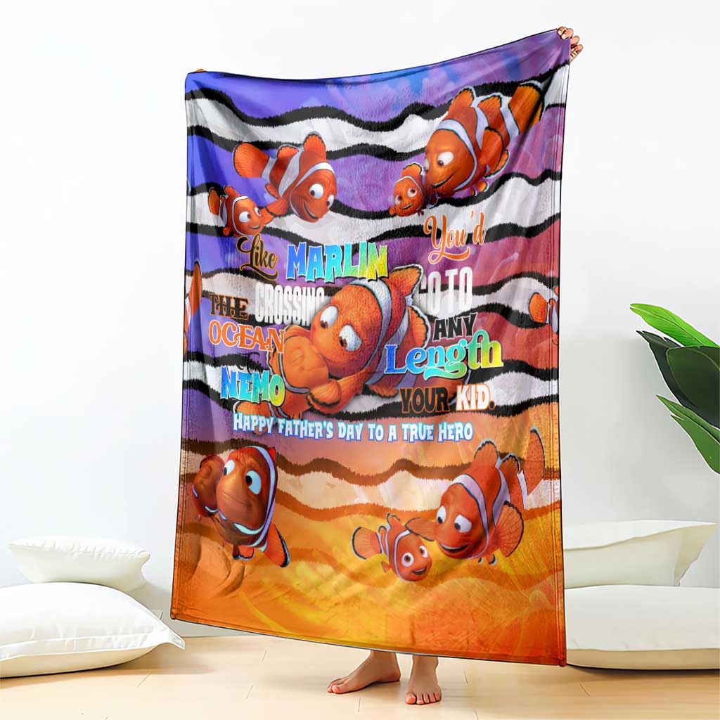 The Ocean Best Dad Blanket Like Marlin Happy Fathers Day To a True Hero - Polynesian Pride