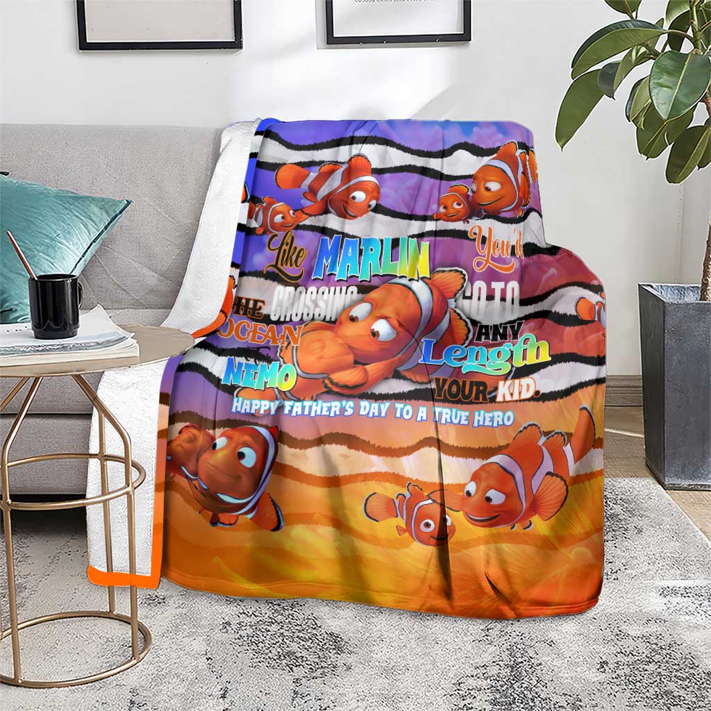 The Ocean Best Dad Blanket Like Marlin Happy Fathers Day To a True Hero - Polynesian Pride