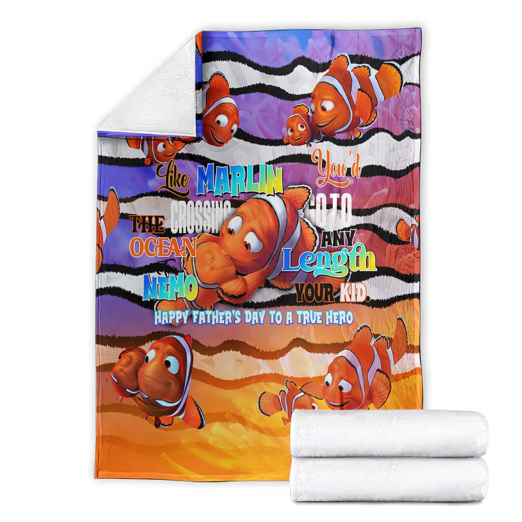 The Ocean Best Dad Blanket Like Marlin Happy Fathers Day To a True Hero - Polynesian Pride