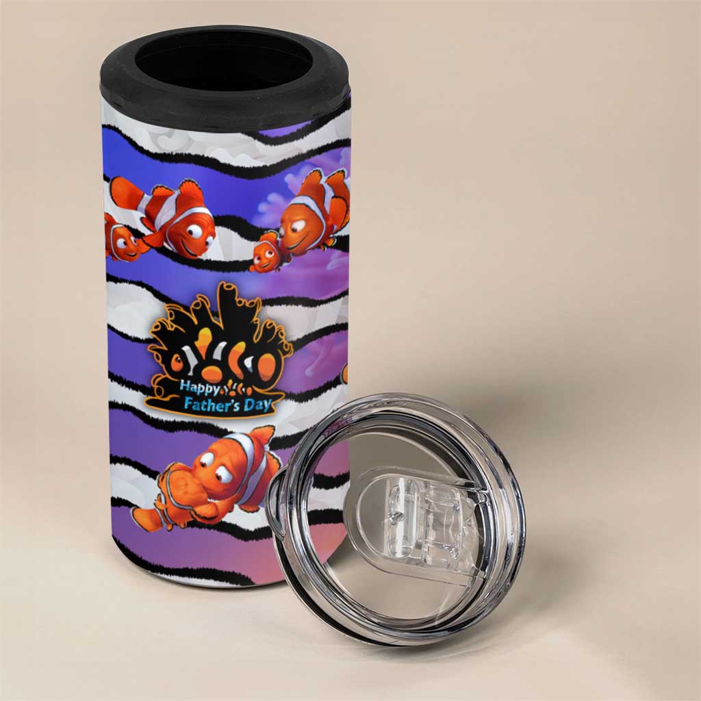 The Ocean Best Dad 4 in 1 Can Cooler Tumbler Like Marlin Happy Fathers Day To a True Hero DT02 - Polynesian Pride