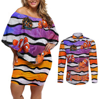 The Ocean Best Dad Couples Matching Off Shoulder Short Dress and Long Sleeve Button Shirt Like Marlin Happy Fathers Day To a True Hero DT02 Art - Polynesian Pride