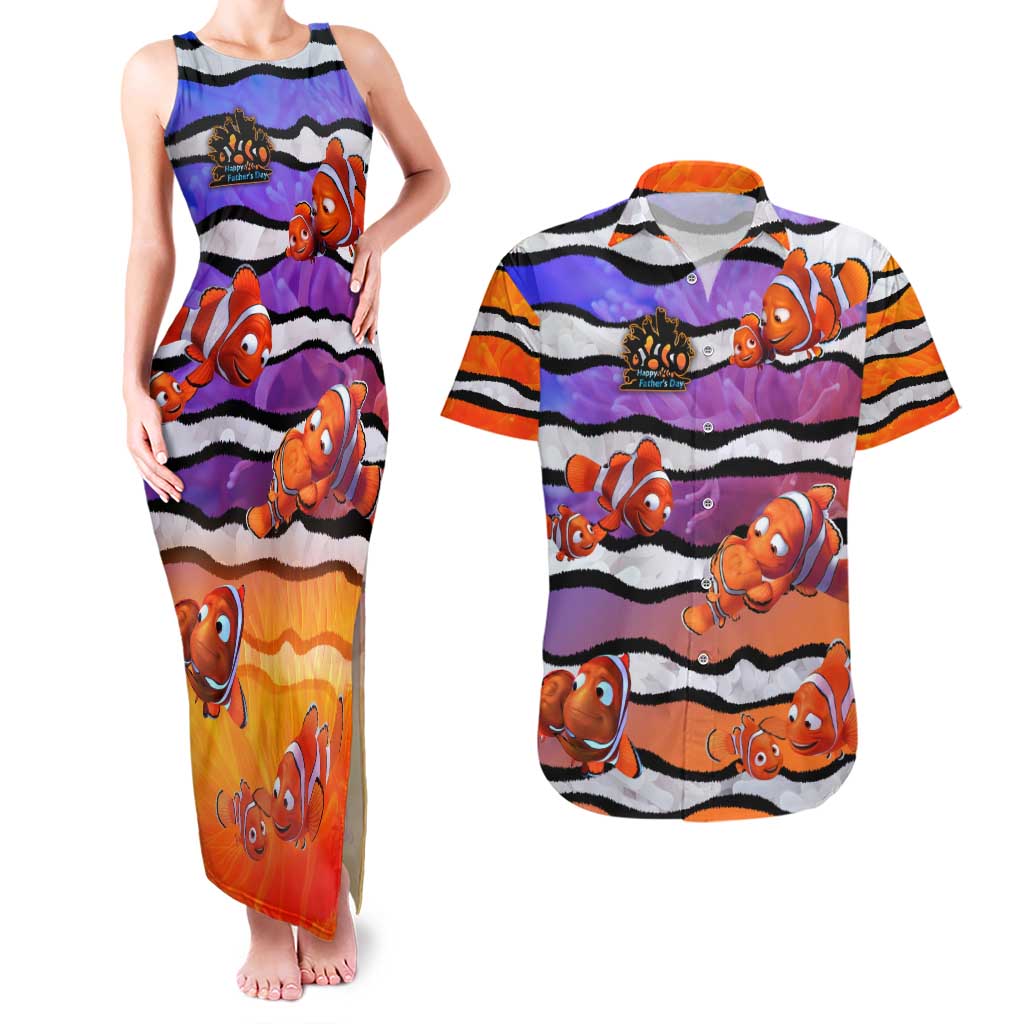 The Ocean Best Dad Couples Matching Tank Maxi Dress and Hawaiian Shirt Like Marlin Happy Fathers Day To a True Hero - Polynesian Pride