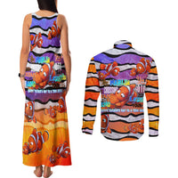 The Ocean Best Dad Couples Matching Tank Maxi Dress and Long Sleeve Button Shirt Like Marlin Happy Fathers Day To a True Hero DT02 - Polynesian Pride