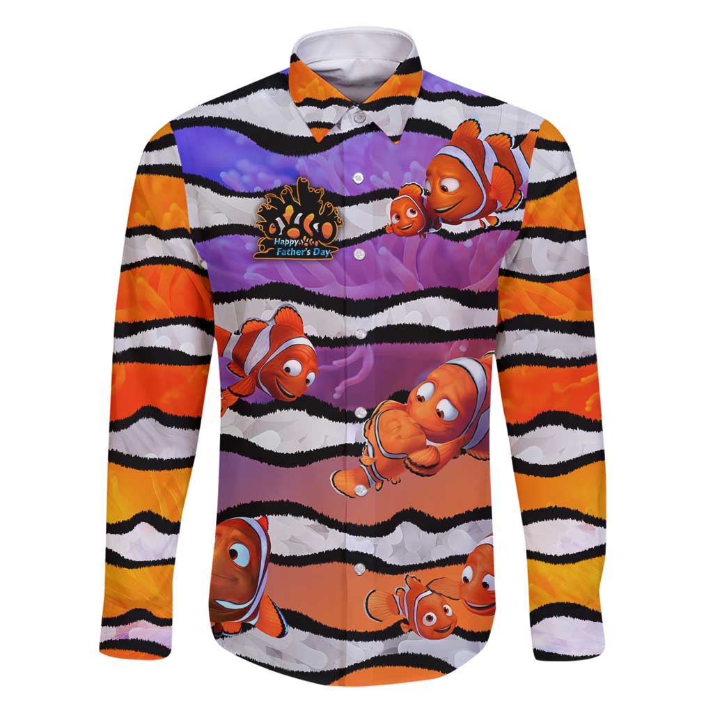 The Ocean Best Dad Family Matching Mermaid Dress and Hawaiian Shirt Like Marlin Happy Fathers Day To a True Hero DT02 Dad's Shirt - Long Sleeve Art - Polynesian Pride