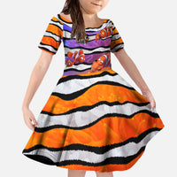The Ocean Best Dad Family Matching Off The Shoulder Long Sleeve Dress and Hawaiian Shirt Like Marlin Happy Fathers Day To a True Hero DT02 Daughter's Dress Art - Polynesian Pride