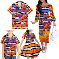 The Ocean Best Dad Family Matching Off The Shoulder Long Sleeve Dress and Hawaiian Shirt Like Marlin Happy Fathers Day To a True Hero DT02 - Polynesian Pride