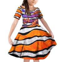 The Ocean Best Dad Family Matching Off Shoulder Short Dress and Hawaiian Shirt Like Marlin Happy Fathers Day To a True Hero DT02 Daughter's Dress Art - Polynesian Pride