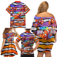 The Ocean Best Dad Family Matching Off Shoulder Short Dress and Hawaiian Shirt Like Marlin Happy Fathers Day To a True Hero DT02 - Polynesian Pride