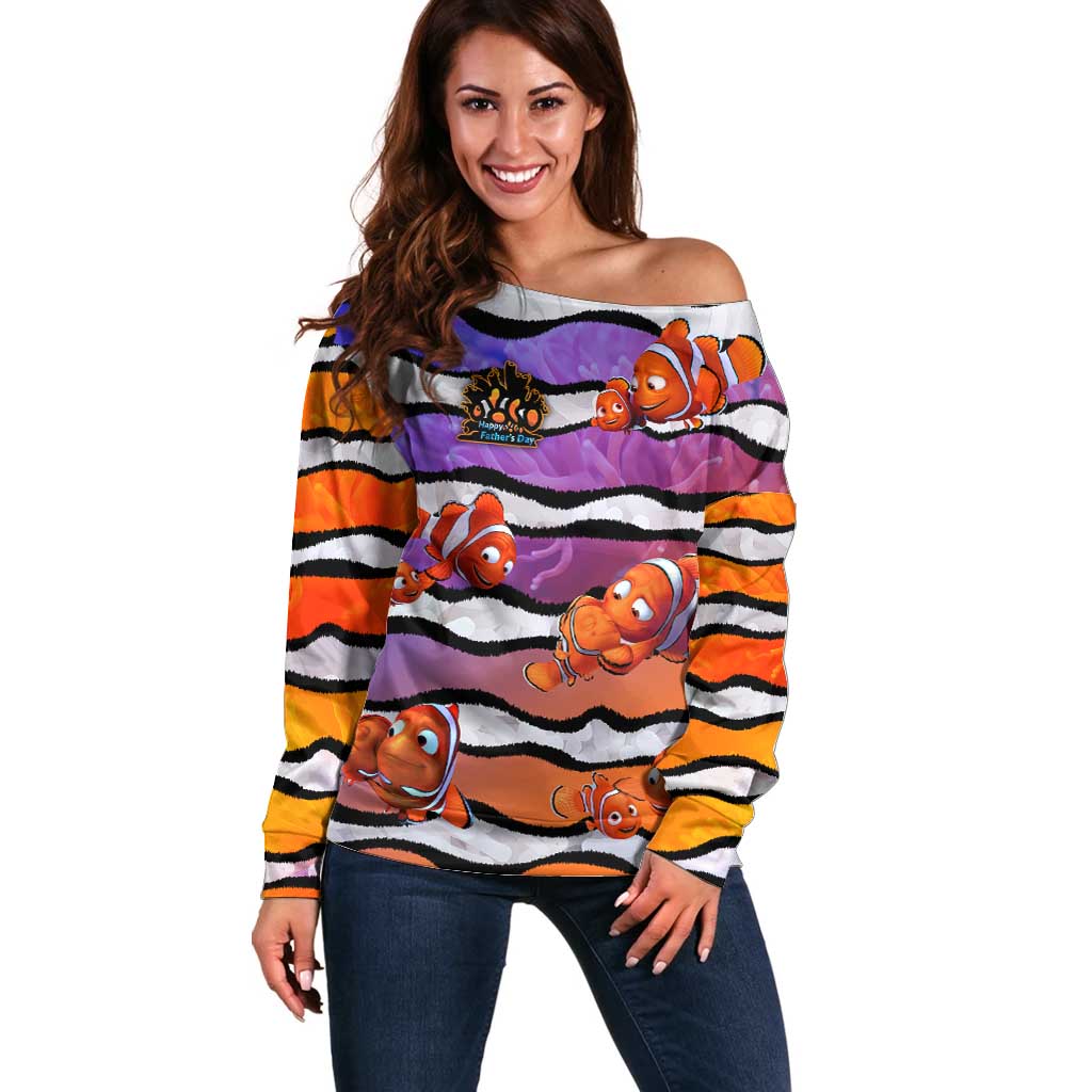 The Ocean Best Dad Off Shoulder Sweater Like Marlin Happy Fathers Day To a True Hero - Polynesian Pride