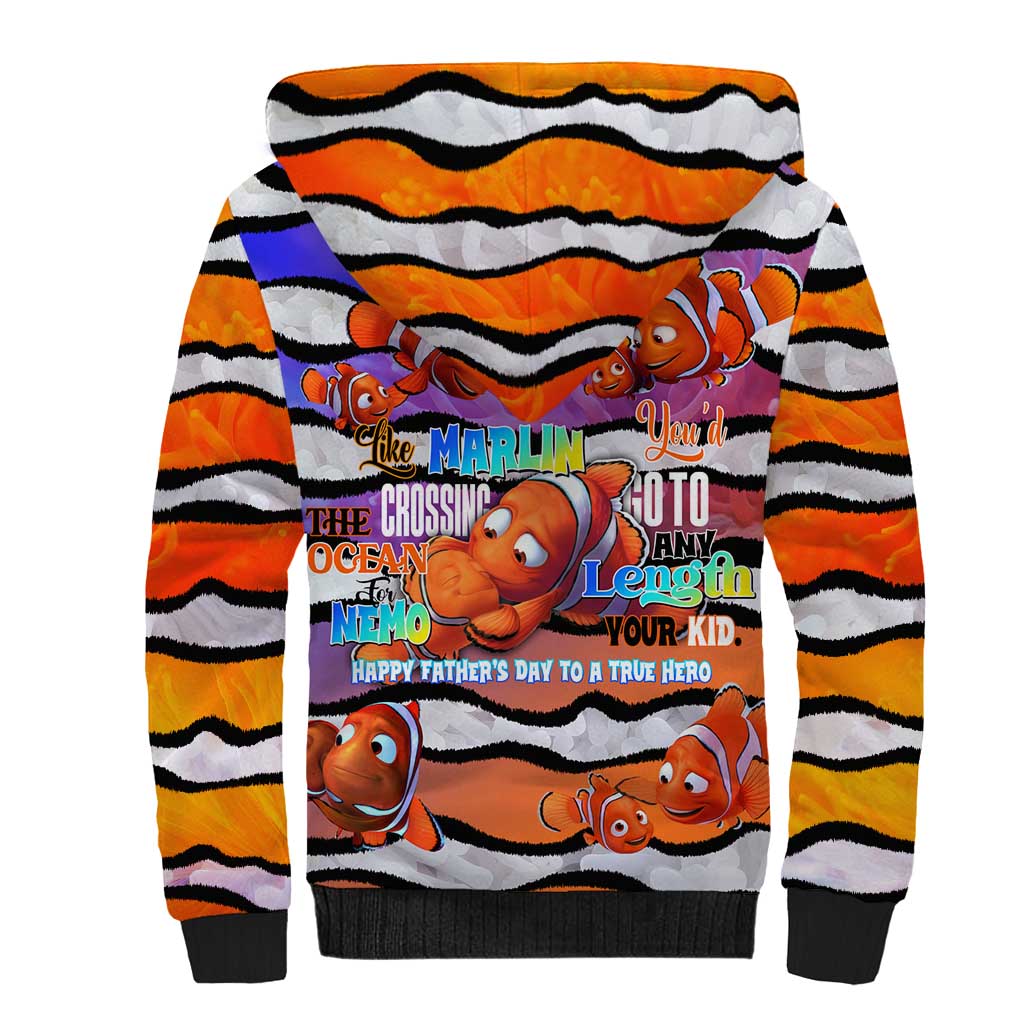 The Ocean Best Dad Sherpa Hoodie Like Marlin Happy Fathers Day To a True Hero DT02 - Polynesian Pride