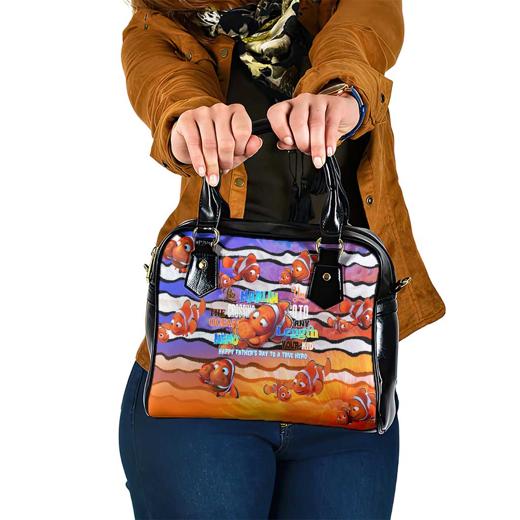 The Ocean Best Dad Shoulder Handbag Like Marlin Happy Fathers Day To a True Hero - Polynesian Pride