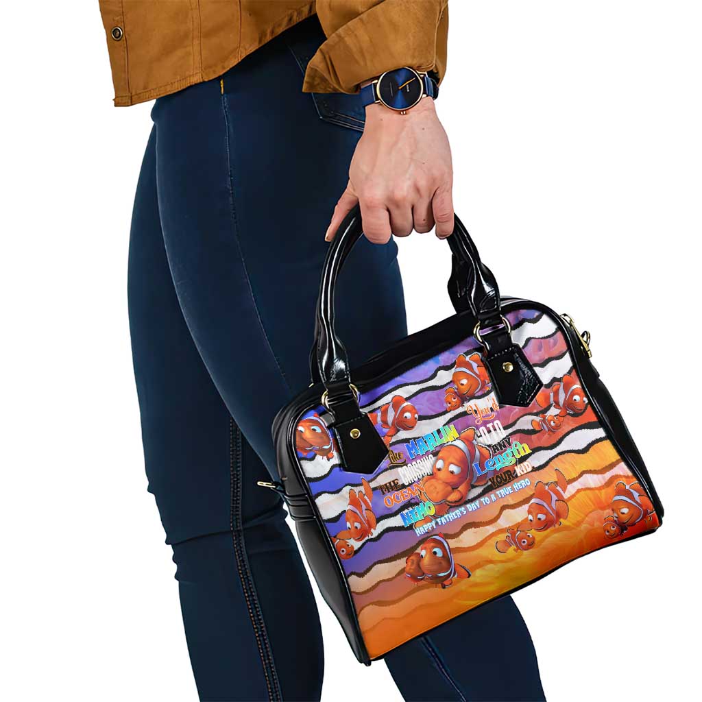 The Ocean Best Dad Shoulder Handbag Like Marlin Happy Fathers Day To a True Hero - Polynesian Pride