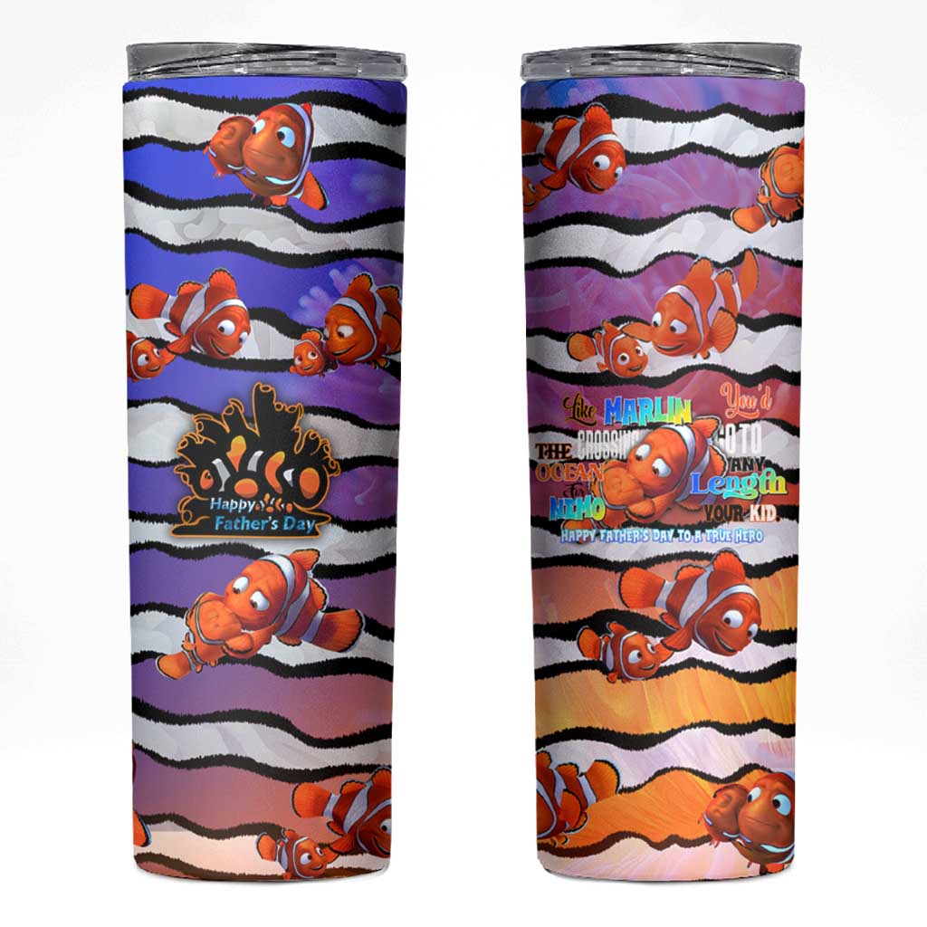 The Ocean Best Dad Skinny Tumbler Like Marlin Happy Fathers Day To a True Hero DT02 Art - Polynesian Pride
