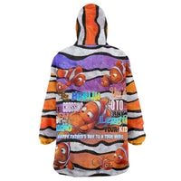 The Ocean Best Dad Wearable Blanket Hoodie Like Marlin Happy Fathers Day To a True Hero DT02 - Polynesian Pride