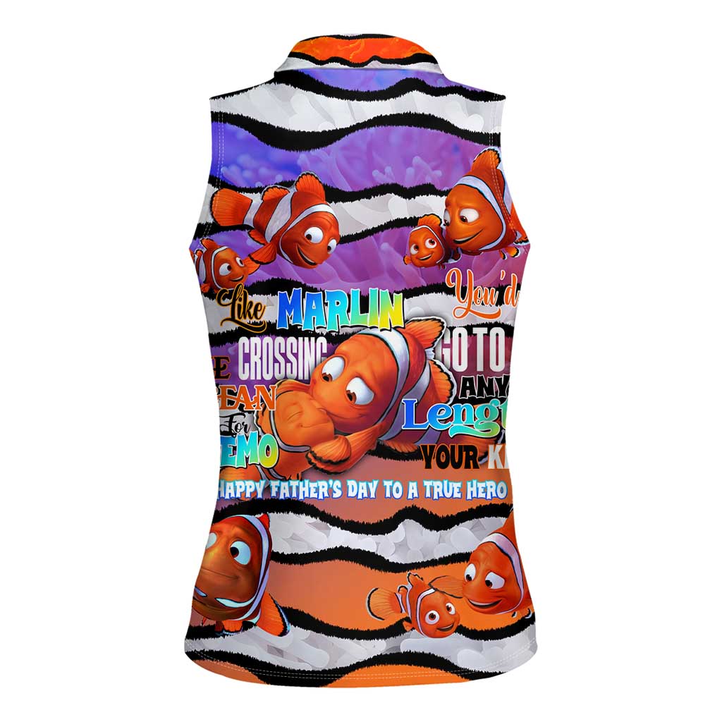 The Ocean Best Dad Women Sleeveless Polo Shirt Like Marlin Happy Fathers Day To a True Hero DT02 - Polynesian Pride