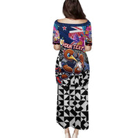 Personalized Kiwi New Zealand Rugby Family Matching Puletasi and Hawaiian Shirt Kiwis Mascot Tropical Pattern DT02 - Polynesian Pride