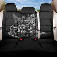 All Black Brothers Rugby Back Car Seat Cover New Zealand Maori Haka DT02 One Size Black - Polynesian Pride