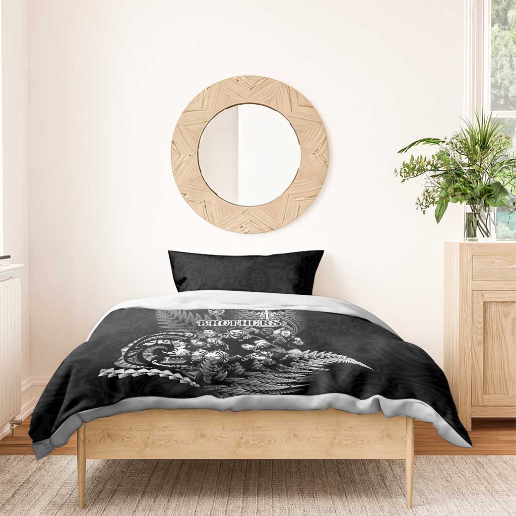 All Black Brothers Rugby Bedding Set New Zealand Maori Haka