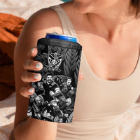 All Black Brothers Rugby 4 in 1 Can Cooler Tumbler New Zealand Maori Haka DT02 - Polynesian Pride