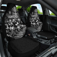 All Black Brothers Rugby Car Seat Cover New Zealand Maori Haka DT02 One Size Black - Polynesian Pride