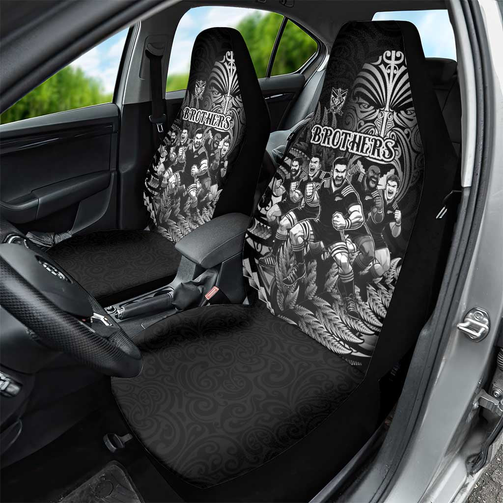 All Black Brothers Rugby Car Seat Cover New Zealand Maori Haka DT02 - Polynesian Pride