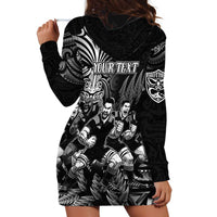 Personalized All Black Brothers Rugby Hoodie Dress New Zealand Maori Haka DT02 - Polynesian Pride