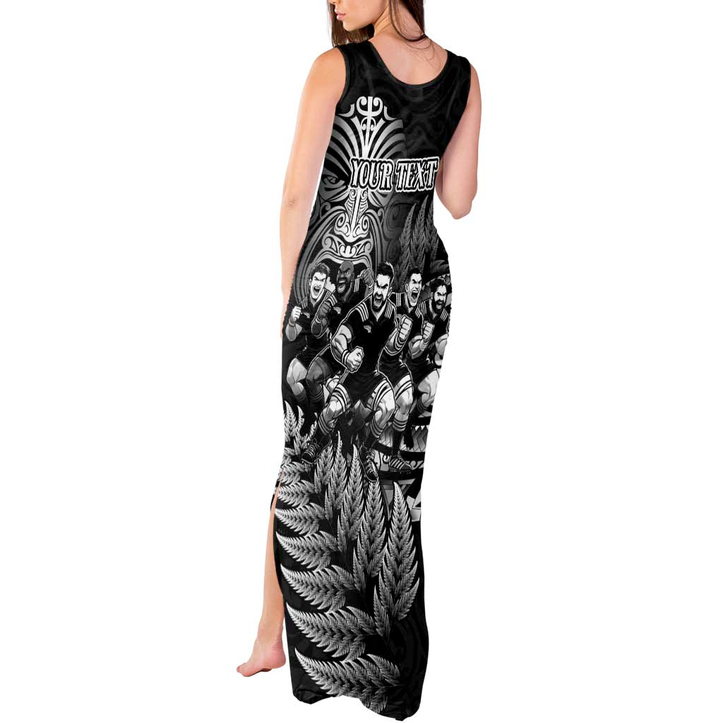 Personalized All Black Brothers Rugby Tank Maxi Dress New Zealand Maori Haka DT02 - Polynesian Pride