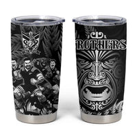 All Black Brothers Rugby Tumbler Cup New Zealand Maori Haka DT02 Black - Polynesian Pride