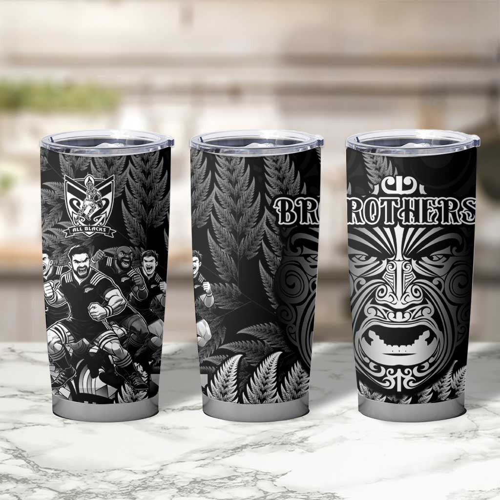 All Black Brothers Rugby Tumbler Cup New Zealand Maori Haka DT02 - Polynesian Pride