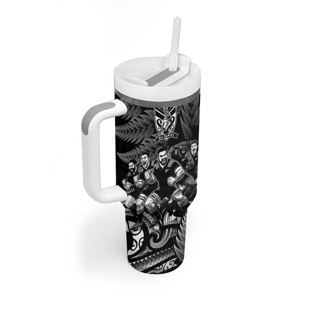 All Black Brothers Rugby Tumbler With Handle New Zealand Maori Haka