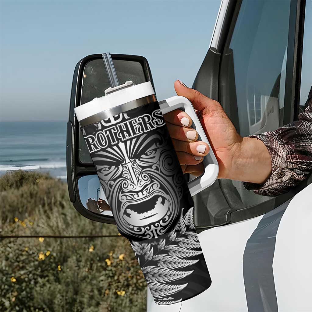 All Black Brothers Rugby Tumbler With Handle New Zealand Maori Haka