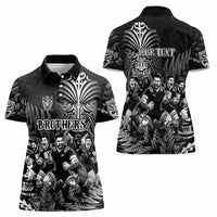 Personalized All Black Brothers Rugby Women Polo Shirt New Zealand Maori Haka DT02 - Polynesian Pride