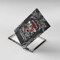 All Black NZL Rugby Champions Canvas Wall Art Maori Warrior DT02 With Frame Black - Polynesian Pride