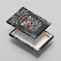 All Black NZL Rugby Champions Canvas Wall Art Maori Warrior DT02 - Polynesian Pride