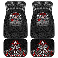 All Black NZL Rugby Champions Car Mats Maori Warrior DT02 - Polynesian Pride