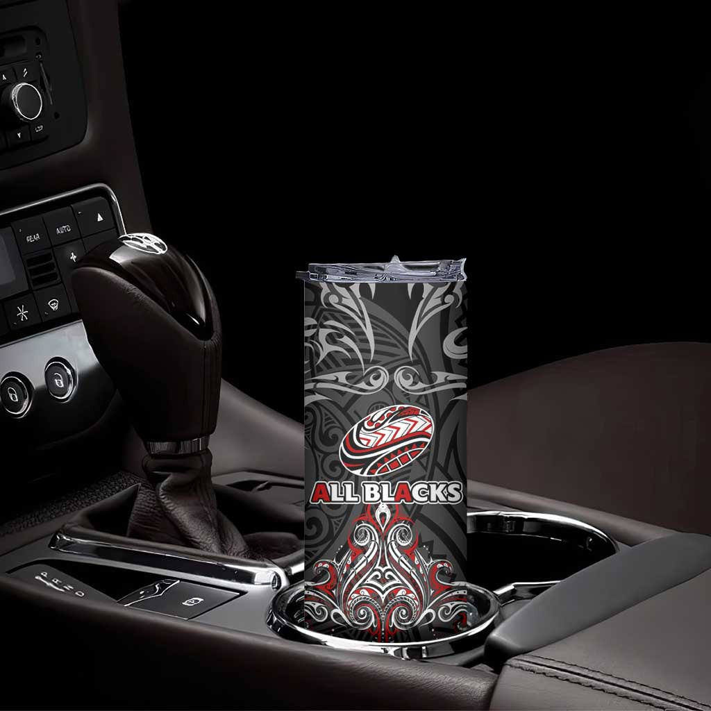 All Black NZL Rugby Champions Skinny Tumbler Maori Warrior
