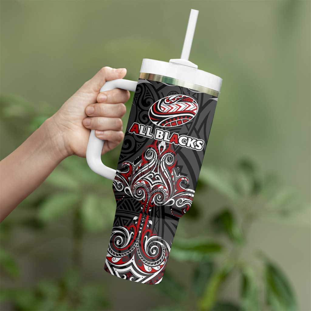 All Black NZL Rugby Champions Tumbler With Handle Maori Warrior