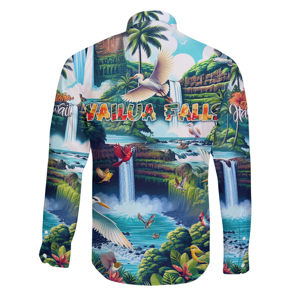 Wailua Falls Hawaii Family Matching Mermaid Dress and Hawaiian Shirt Kauai Natural Beauty DT02 - Polynesian Pride