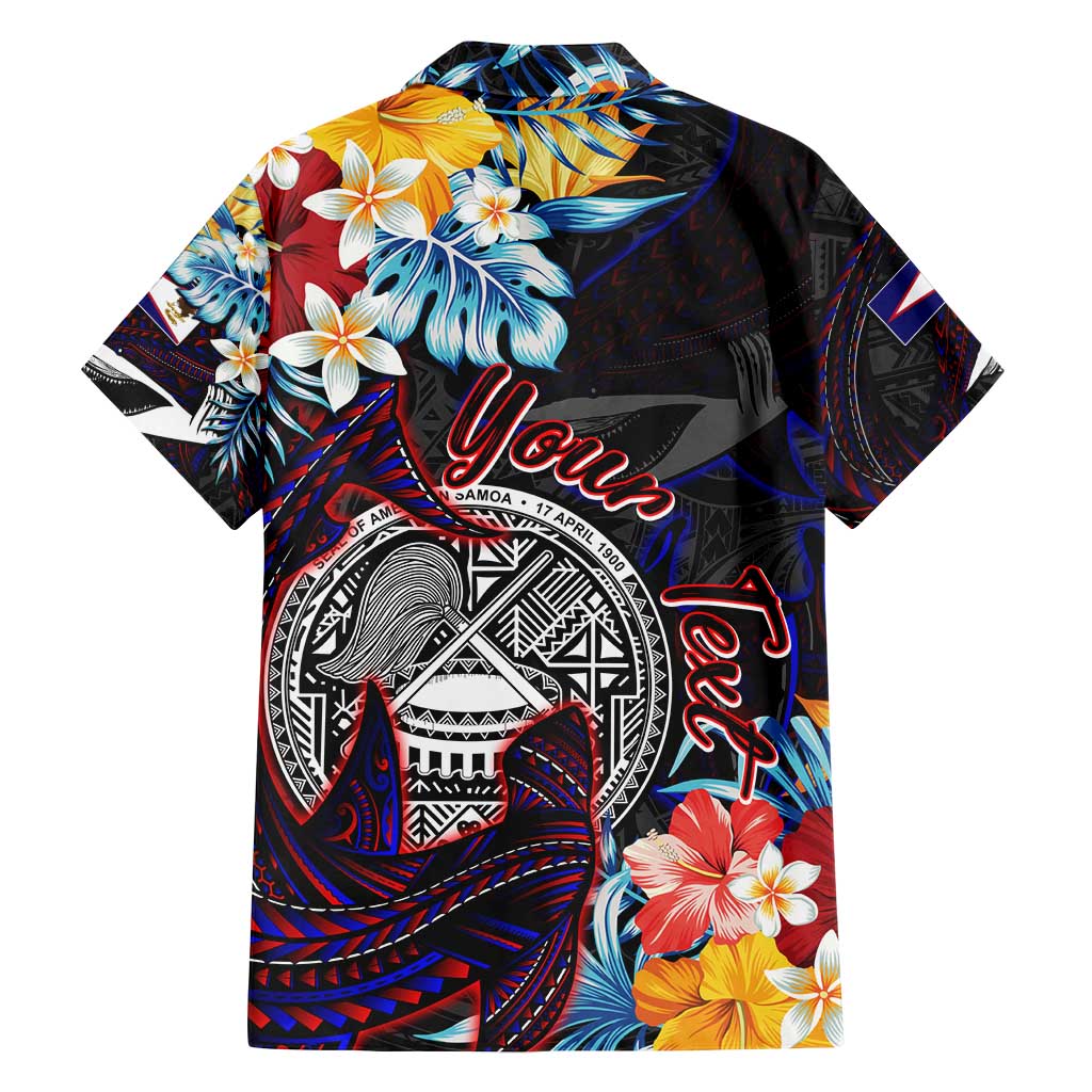 Personalized Amelika Samoa Sharks Polynesia Family Matching Long Sleeve Bodycon Dress and Hawaiian Shirt American Samoa