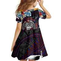 Personalized Amelika Samoa Sharks Polynesia Family Matching Off Shoulder Maxi Dress and Hawaiian Shirt American Samoa
