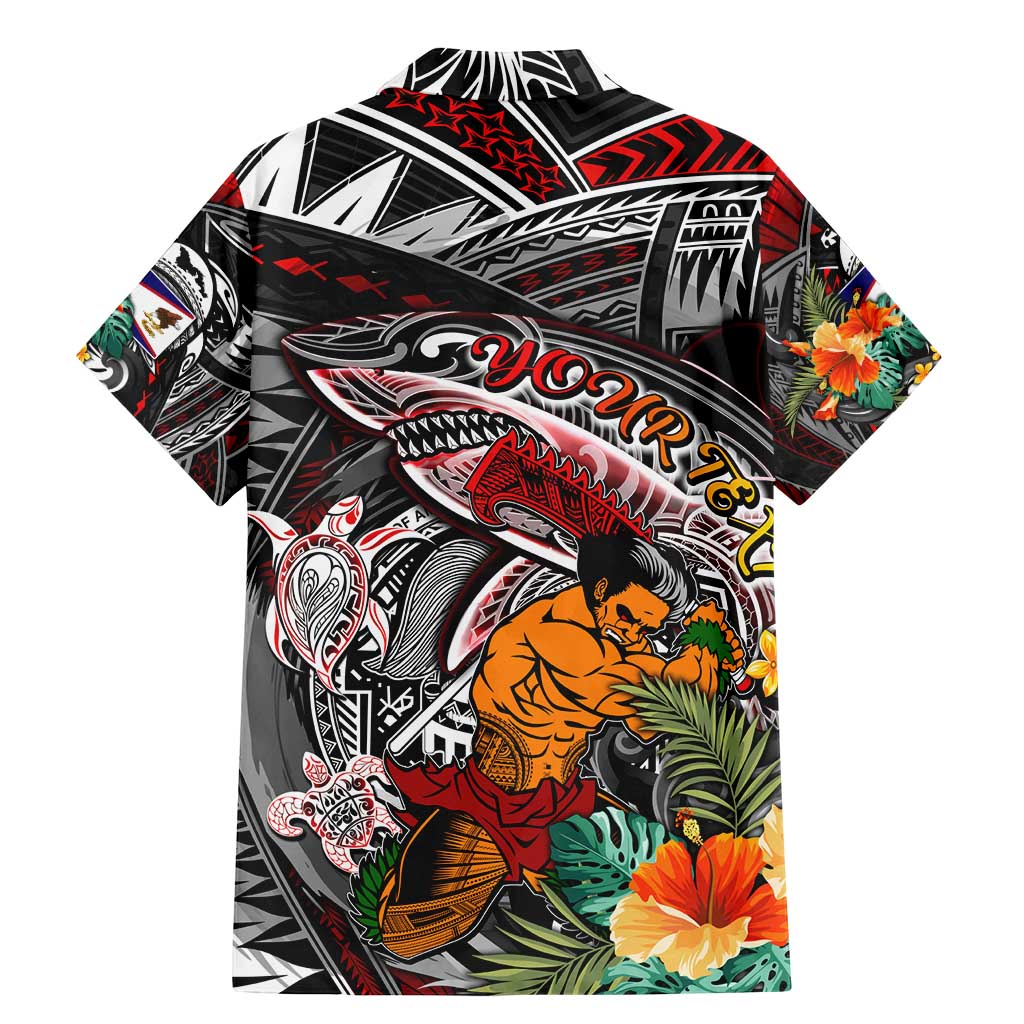 Personalized American Samoa Warrior Family Matching Mermaid Dress and Hawaiian Shirt Shark Turtle Polynesian Tattoo DT02 - Polynesian Pride