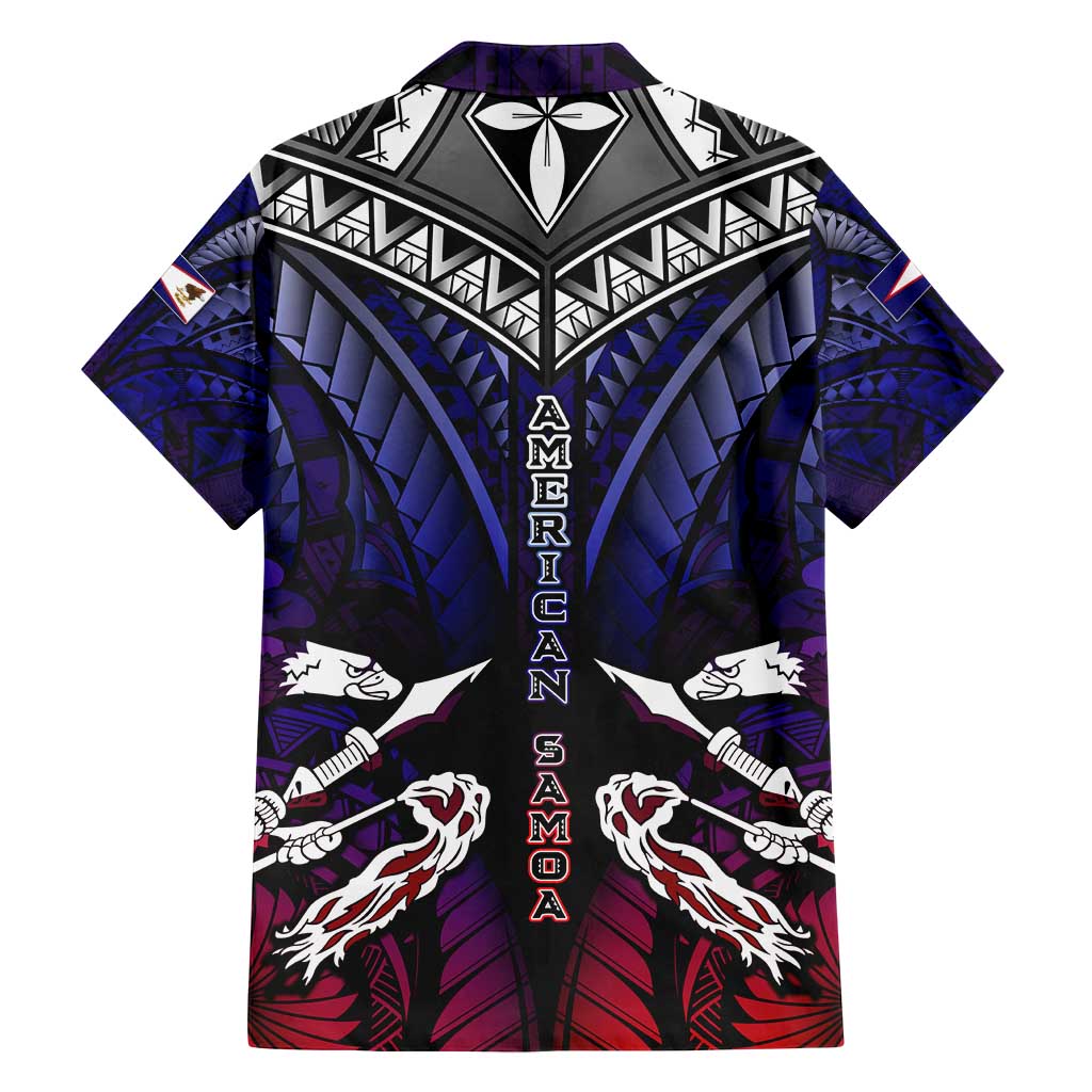 Personalized American Samoa Flag Family Matching Long Sleeve Bodycon Dress and Hawaiian Shirt Eagles Polynesian Art DT02 - Polynesian Pride