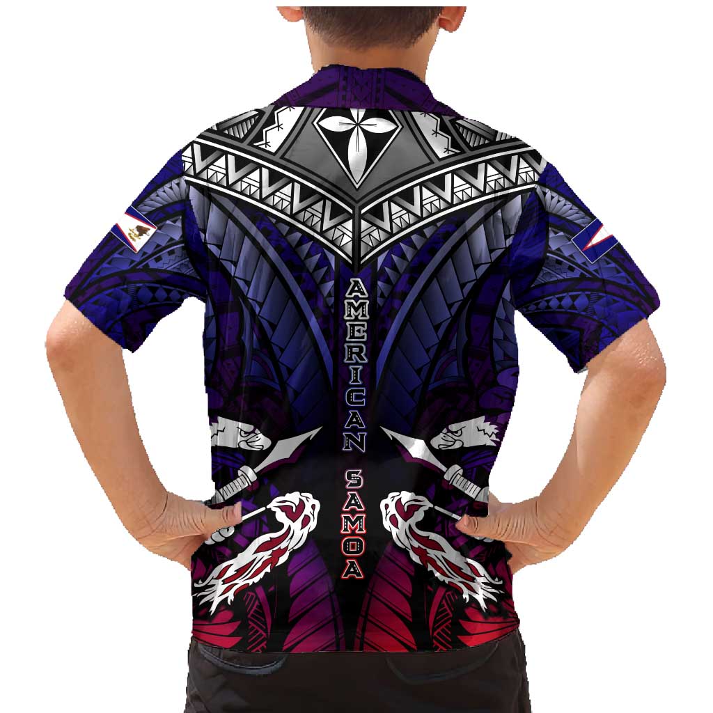 Personalized American Samoa Flag Family Matching Mermaid Dress and Hawaiian Shirt Eagles Polynesian Art DT02 - Polynesian Pride