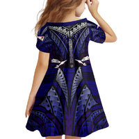 Personalized American Samoa Flag Family Matching Short Sleeve Bodycon Dress and Hawaiian Shirt Eagles Polynesian Art DT02 - Polynesian Pride